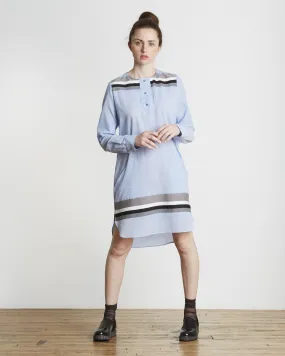 SUNO Striped Hem Tunic