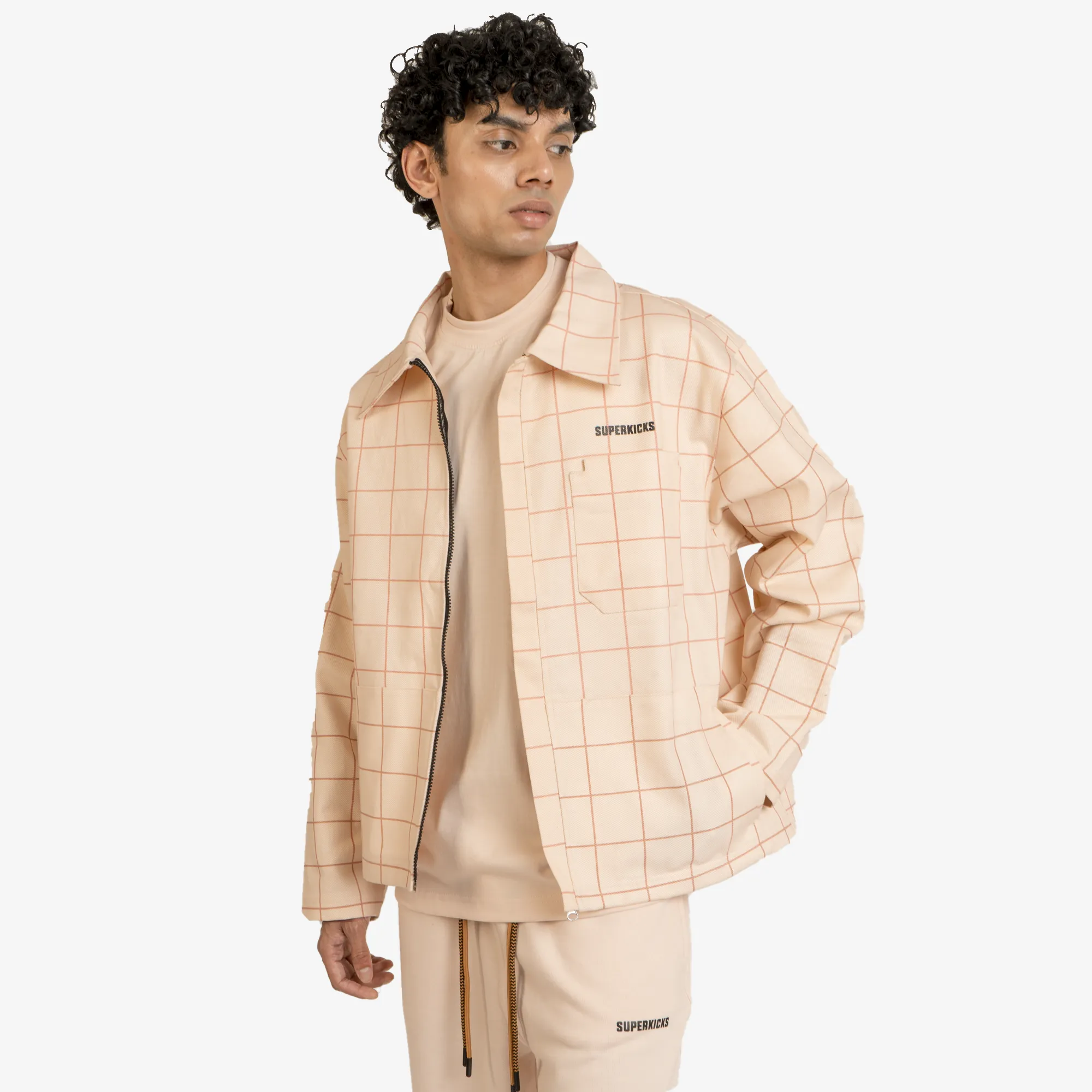 Superkicks | STARRY DISCO SHACKET  { PEACH