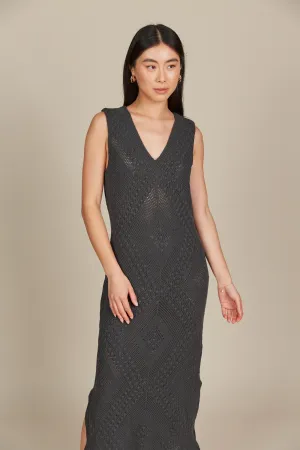 Sylvie Dress - Graphite Crochet