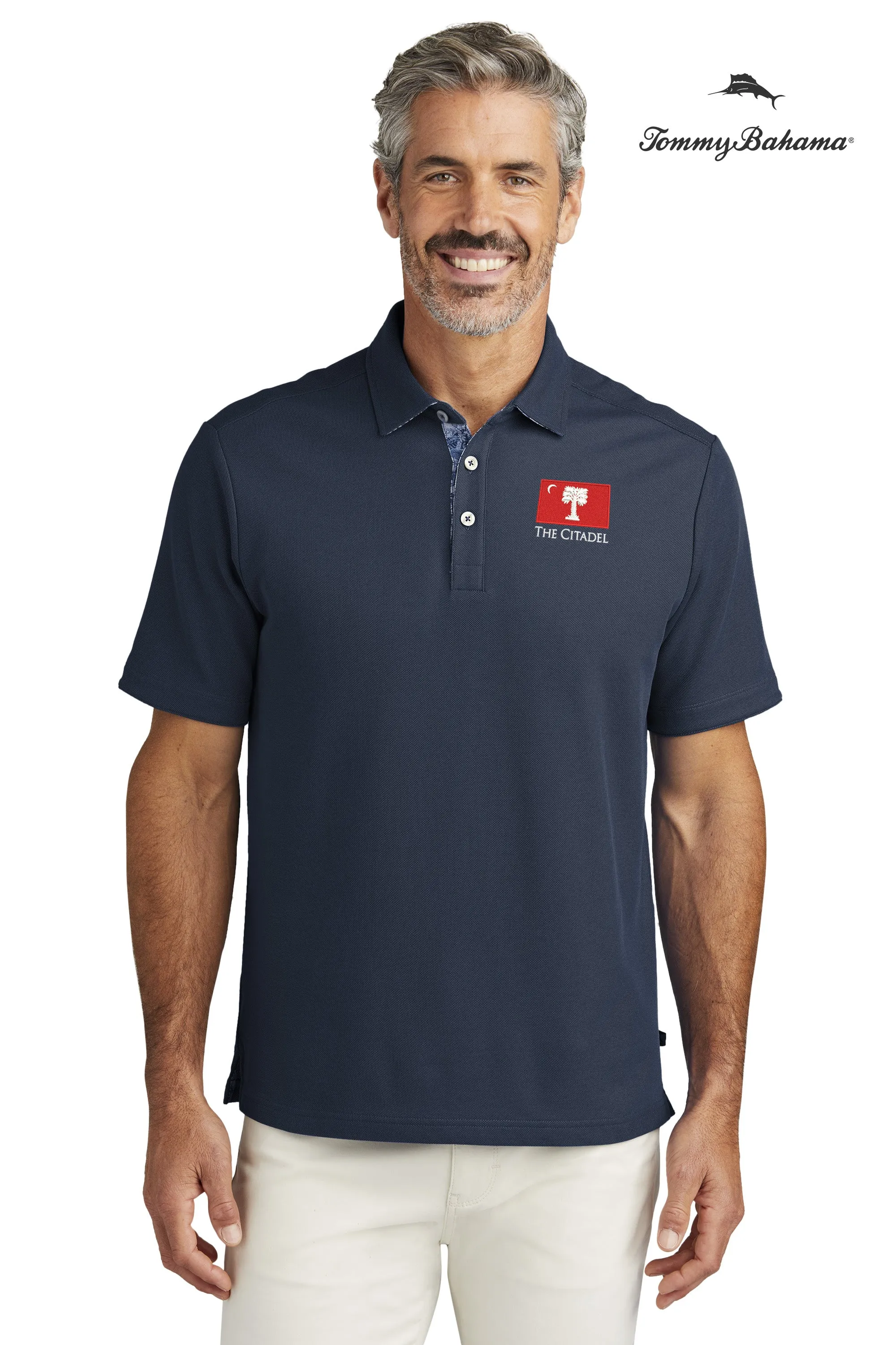 The Citadel, Big Red Flag, Tommy Bahama™ 5 O’Clock Polo- Limited Edition