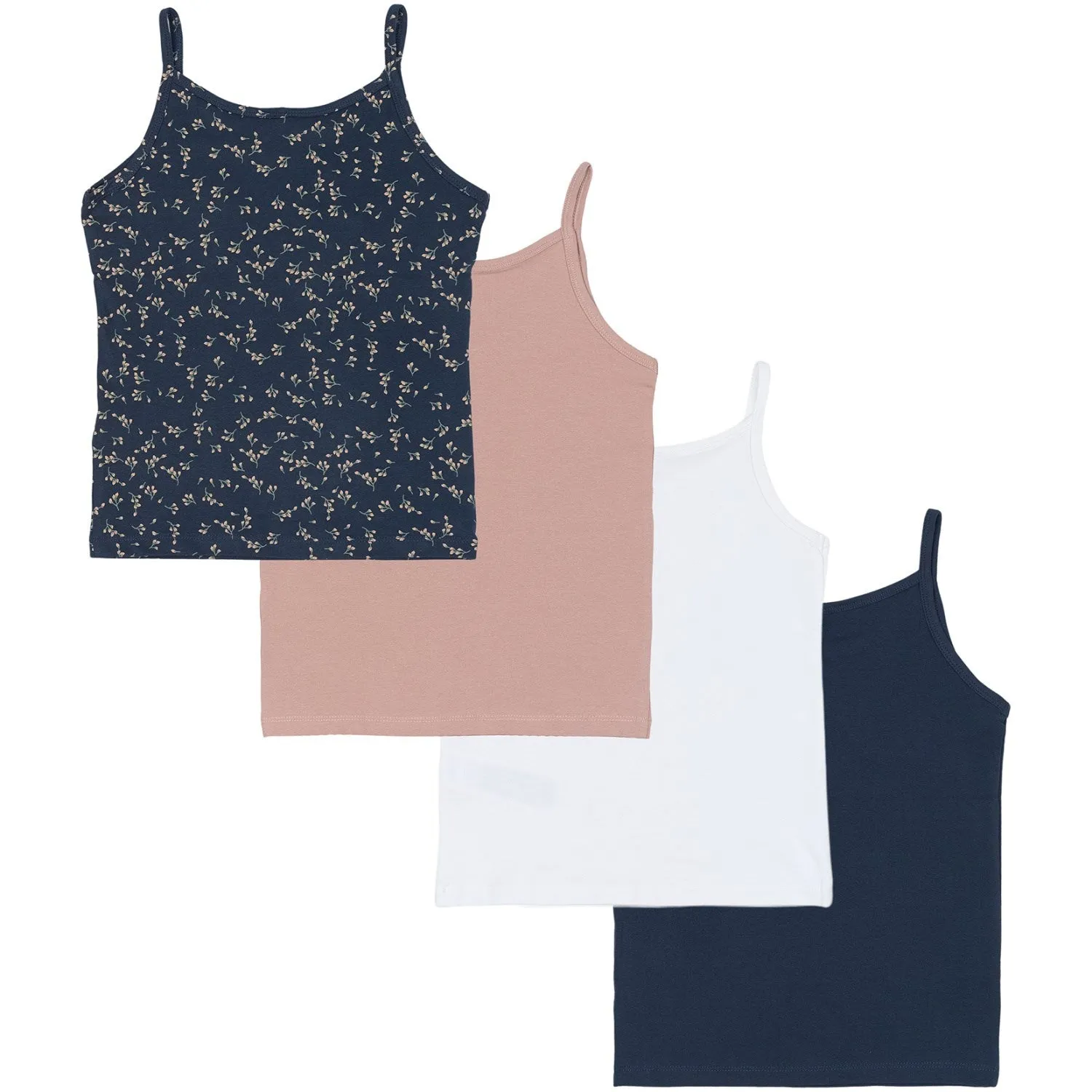 The New Multi Color Mood Indigo Girls Basic Strap Top Multi Pack