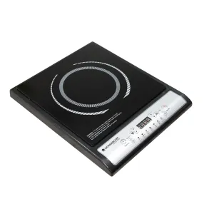 Torino Induction Cooktop with 11 Pre-set Cooking Menus|2000 Watt Induction Cooktop| Eco-friendly IGBT Technology|Crystal Glass Top Surface| LCD Digital Panel | Smart Touch Buttons|Compact & Portable Induction Cooktop| 2 Year Warranty