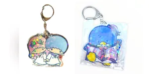 TuxedoSam Little Twin Stars My Melody Sparkly Keychain