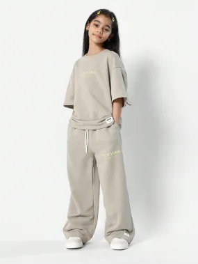 Tween Girls Everyday Oversized Tee And Loose Fit Jogger With New York Graphic Print 2 Piece Set