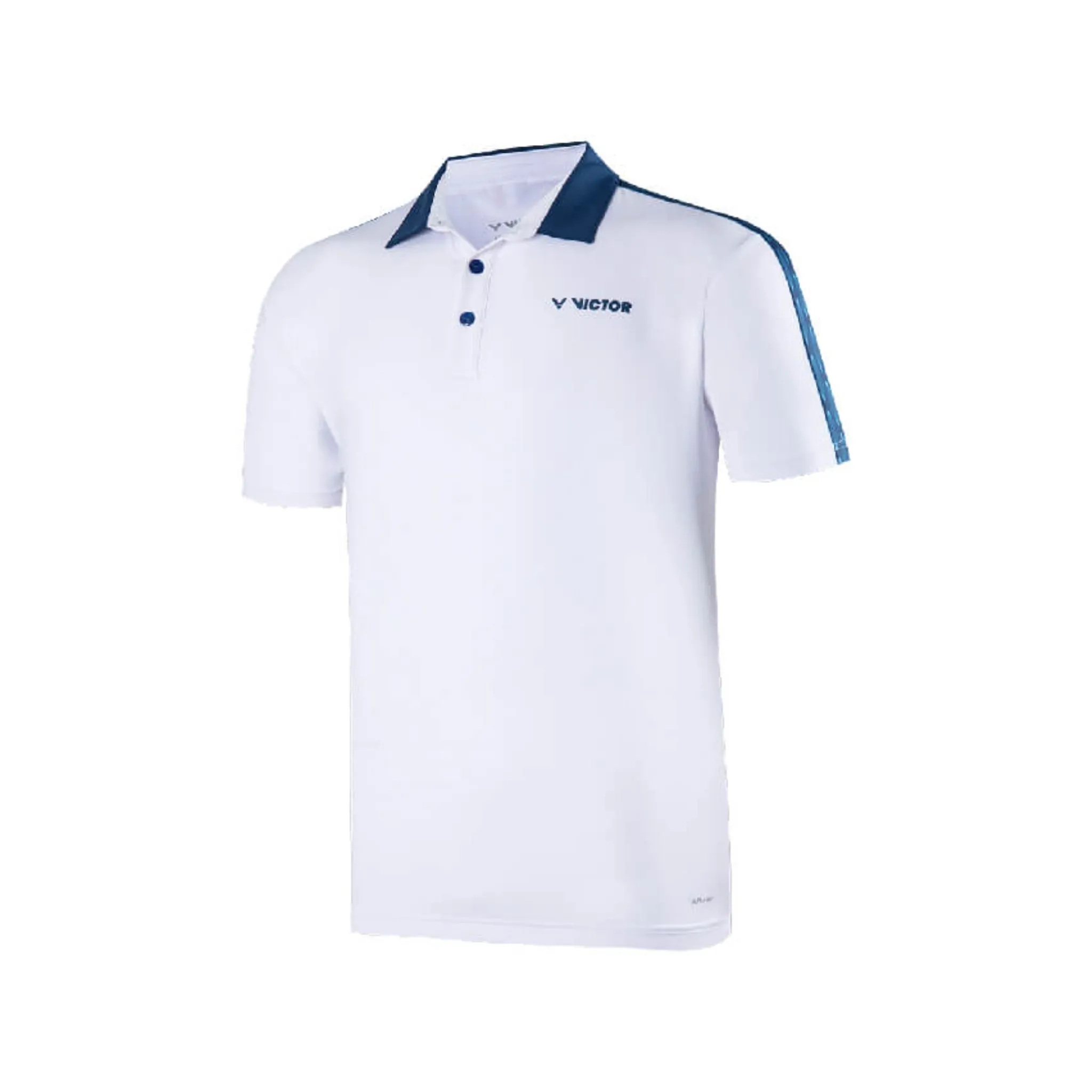 Victor 55th Anniversary Badminton Polo Unisex Shirt [White] S-5502 A