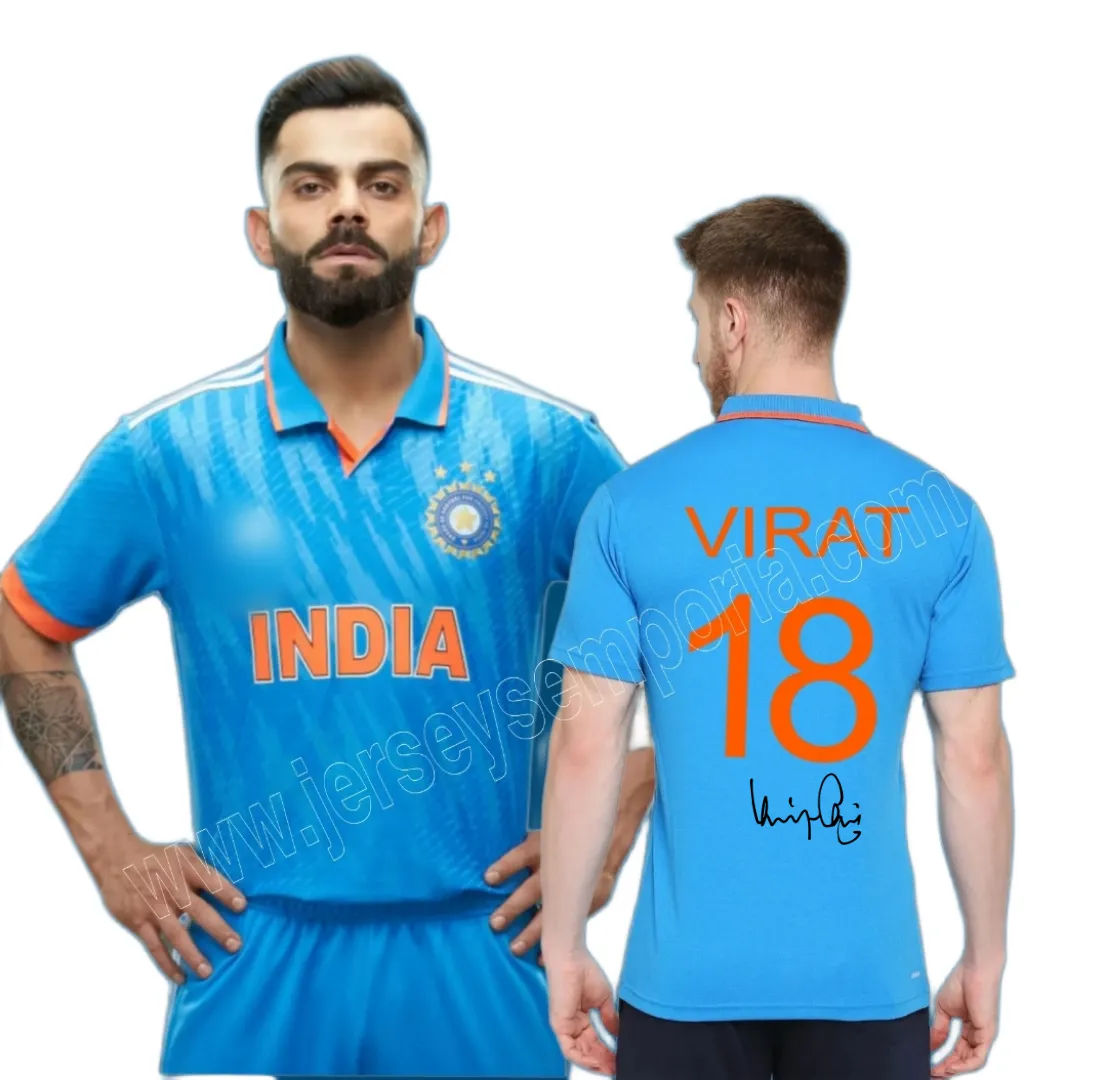 Virat Kohli Indian cricket signature Edition Jersey 2023 Player-Edition