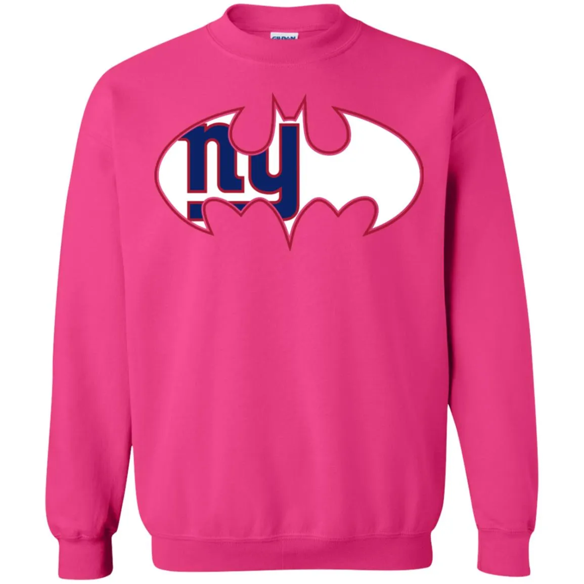 We Are The New York Giants Batman Nfl Mashup Crewneck Pullover Sweatshirt