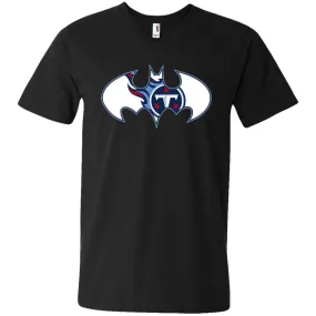 We Are The Tennessee Titans Batman Nfl Mashup Men V-Neck T-Shirt