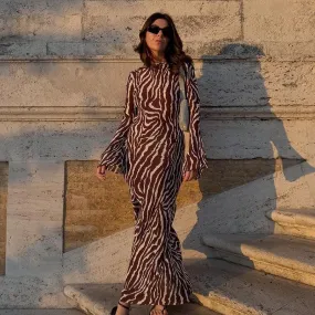 Wild Elegance Zebra Dress - Culture Heaven Special