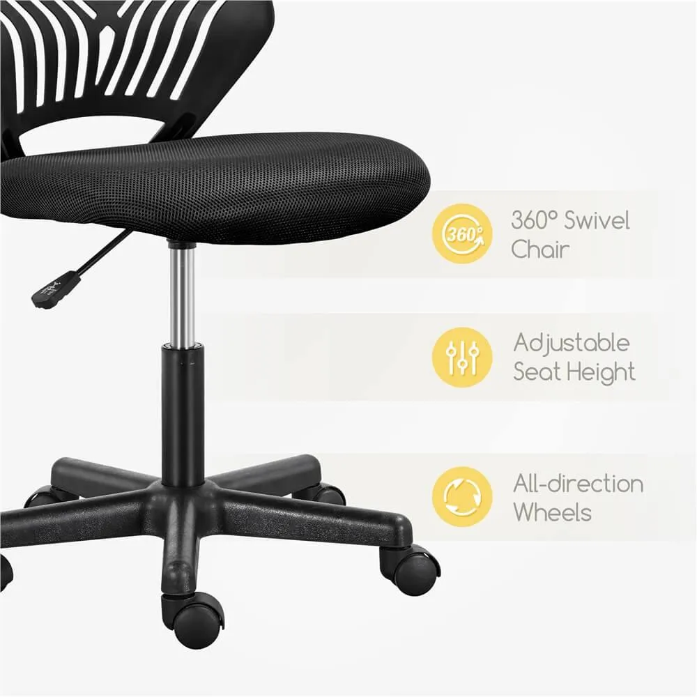 Yaheetech Armless Teens Desk Chair