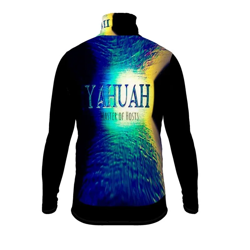 Yahuah-Master of Hosts 02-01 Men's Designer Slim Fit Turtleneck Sweatshirt