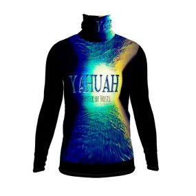 Yahuah-Master of Hosts 02-01 Men's Designer Slim Fit Turtleneck Sweatshirt